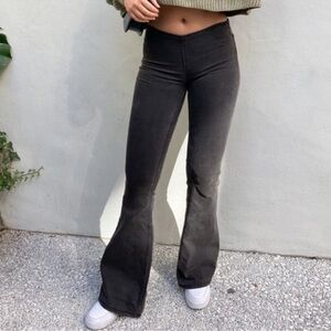 We The Free Pull On Faded Black Flare Jeans 28